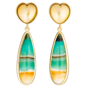 Guita M opal south sea pearl earrings